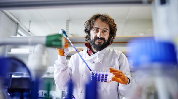 Researcher in the lab